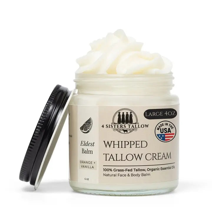 The Eldest Balm - Orange, Vanilla & Frankincense Four Sisters Tallow