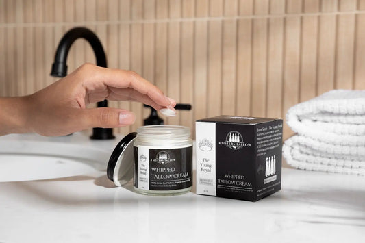 Whipped Beef Tallow WIth vanilla and Jasmine, beef tallow for skin and face
