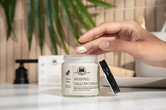 Whipped Beef Tallow for Skin, Beef tallow for face with frankincense, frankincense lotion