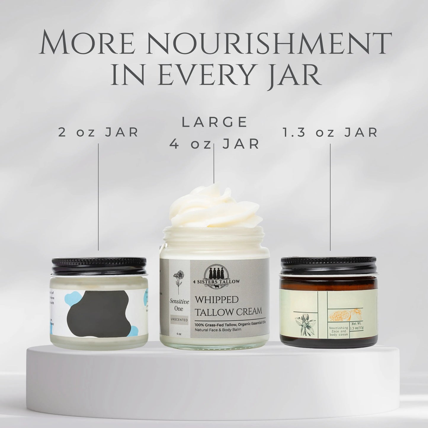 Scent: Unscented Whipped Tallow Balm for face and skin