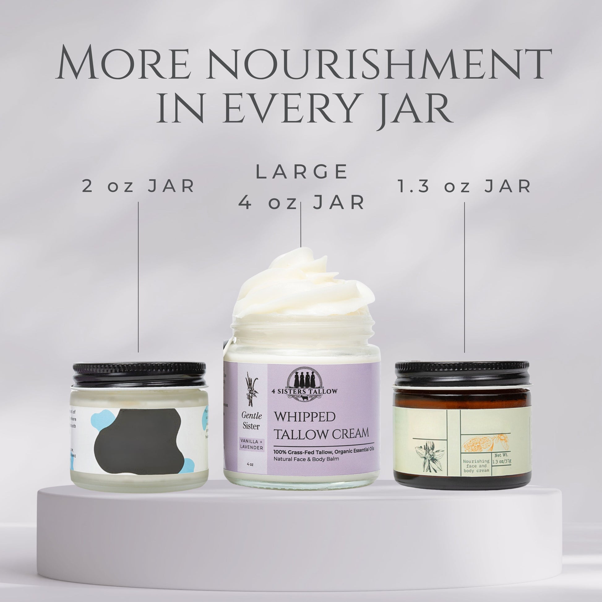 Scent: Lavender & Vanilla Gentle Sister Whipped Tallow Balm for face and skin